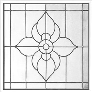 SP-FLO -  Spring Flower Design with Caming (Decorative Glass)