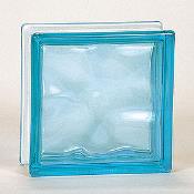883NUBBLUE - Nubio Glass Block - Blue - 7.5 X 7.5 X 3
