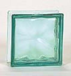 Nubio Glass Block - Green - 7.5 X 7.5 X 3